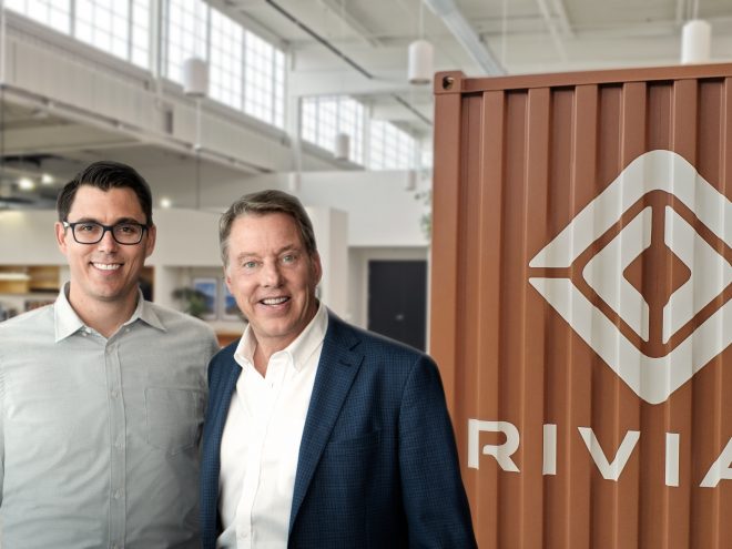 RJ Scaringe Rivian and Bill Ford